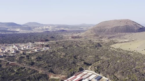 Vast Field And Village Aerial View 2