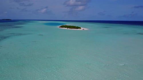 Aerial scenery of marine seashore beach trip by sea and sand background