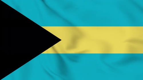 The Bahamas National Flag Waving Animation