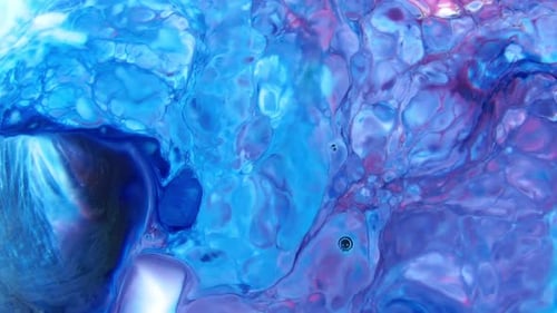 Evolving Abstract Fluid Texture with Swirling Colors
