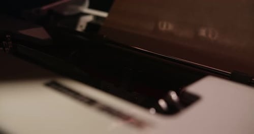 Close Up of Old Typewriter