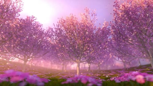 Sakura blüht während der Frühlingssaison im Park