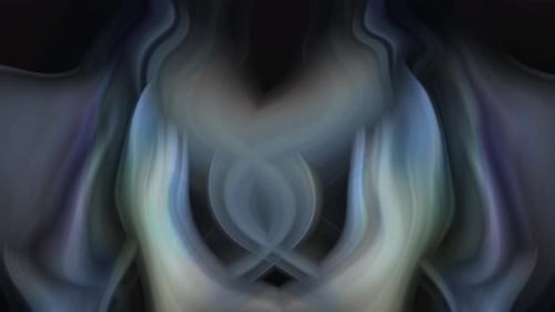 Abstract Fluid Smoke Swirl Mirrored Motion Background