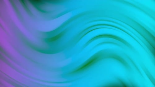 Abstract Fluid Gradient Background with Swirling Purple and Teal Waves