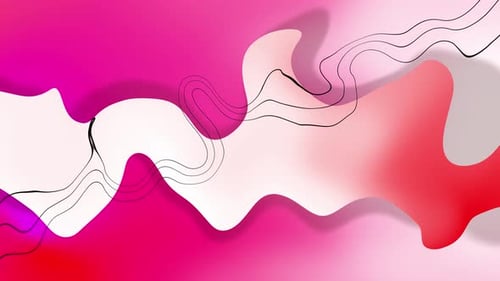 Abstract Purple Colorful Trendy Smooth Wavy Background Animation