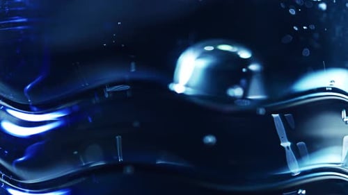 Abstract Translucent Blue Organic Shapes Background