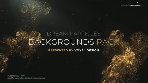Elegant Golden Particle Flow Logo Reveal