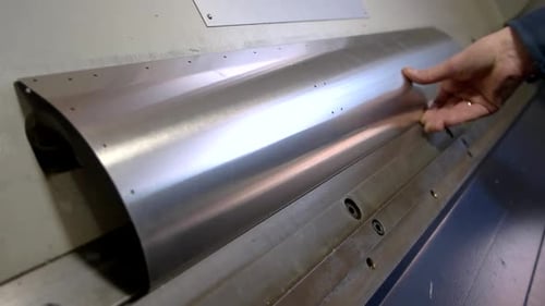 Metal Sheet Bending Machine.