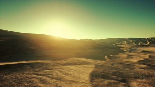 Wunderschöne Sanddünen in der Sahara