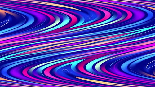 Abstract Neon Wavy Lines Background Animation