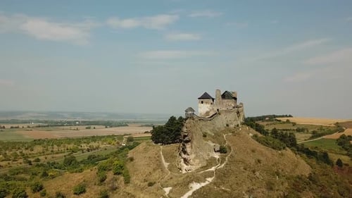 Aerial from an historic Castle