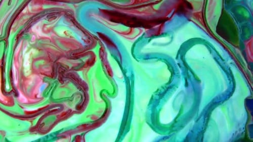 Abstract Colors Blending in Mesmerizing Patterns