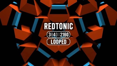 Abstract Geometric Tunnel Loop Background Animation