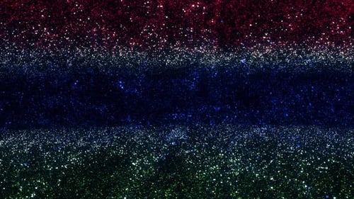 Red Blue Green Glitter Particles Background Loop
