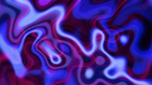 Abstract Animated Satin Surface Blue Colorful Liquid Texture Smooth Wavy Background