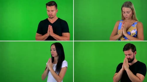 Compilation (Montage) - People Pray for Something - Green Screen Studio
