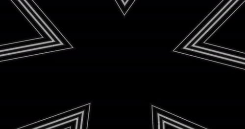 Looped kaleidoscope Abstract Symmetrical Of Geometric Seamless Pattern shape