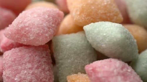 Sweet Candy Pads Mixed of Snack Sugar Rotate Background