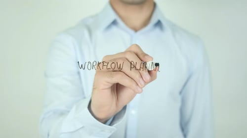 WorkFlow Planung, Schreiben auf transparentem