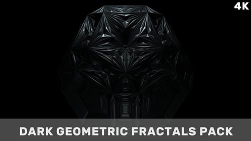 Paquete de fractales geométricos oscuros
