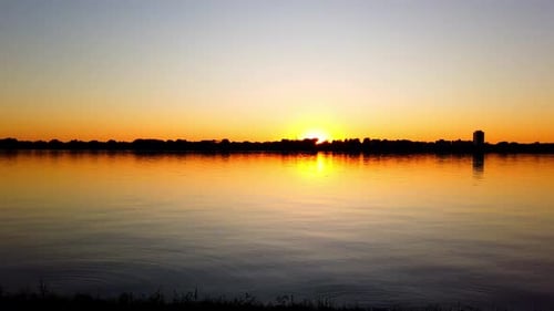 Sunset, lake, timelapse, colors, lake calhound