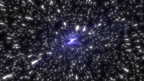 4K Space Travel With Milkyway Galaxy Background Loop