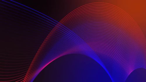 Abstract Dynamic Wavy Lines Background Animation