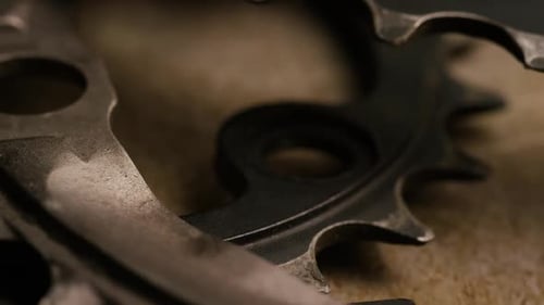 Foto Cinematográfico e rotativa de engrenagens