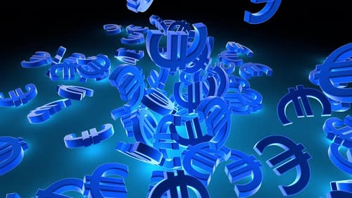 Raining Euro Symbols