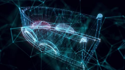 Old Smoothing Iron Hologram Close Up 4k