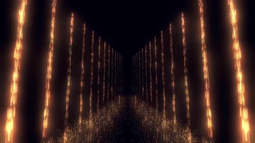 Rock Pyro Fire Falling perpective Background