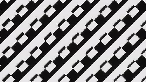 Abstract Geometric Black and White Pattern Loop