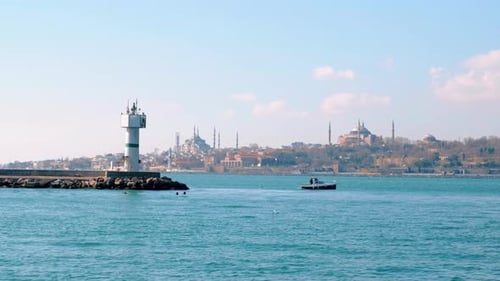 Boat on the sea, Istanbul