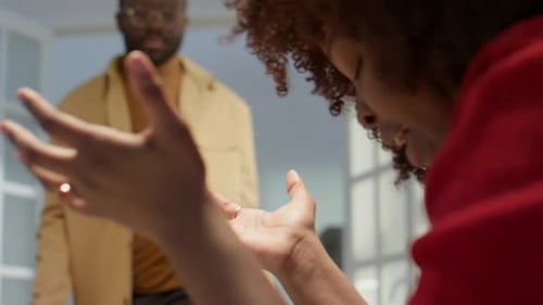 Couple Arguing Indoors