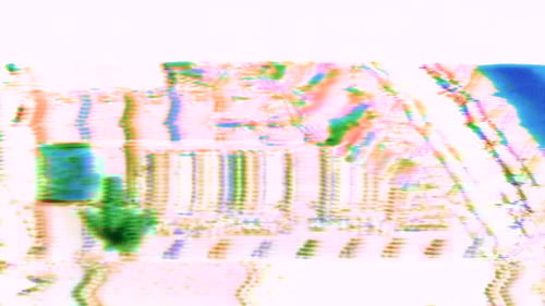 Digital Glitch Noise RGB Distortion and Static Effect Background