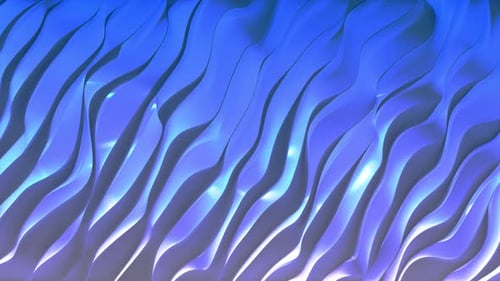 Abstract Blue Fluid Waves Dynamic Background Loop