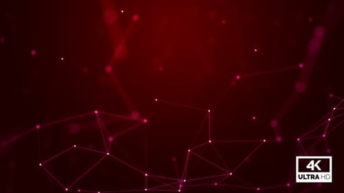 Fondo abstracto plexo rojo en bucle V6