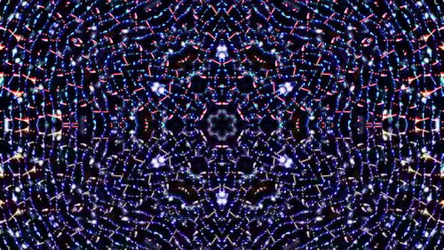 Dynamic Colorful Abstract Kaleidoscope Light Particles Animation Background