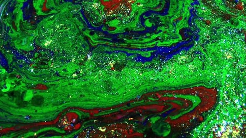 Marbling Surface Moving Oil Liquid Exploding Paint Background Texture