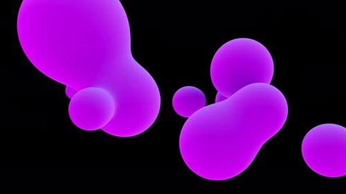 Dynamic Purple Metaball Liquid Background Animation