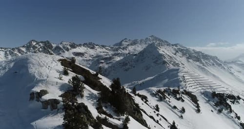 Alps Cold Mountain Top Snow Ice Tourism Sport Eco Travel Mountains Peaks Cliffs Rocks Ridges