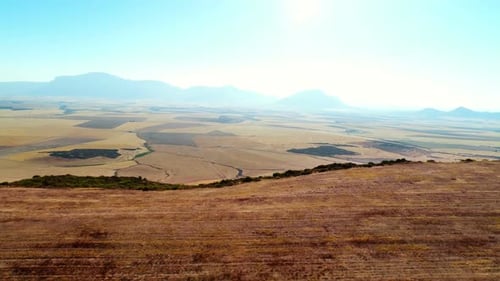 Aerial of beautiful field