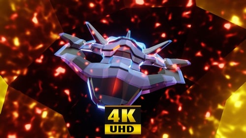 Futuristic Glowing Sci-Fi Mask Rotating Loop Animation