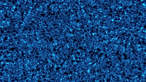 Animated Blue Neon Glowing Lines Flowing Abstract Background Loop