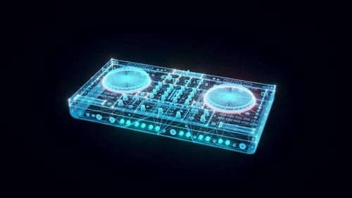 Smart Dj Control Holograma Giratorio Hd