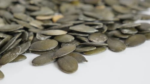Close-up of Fresh Pumpkin Seeds