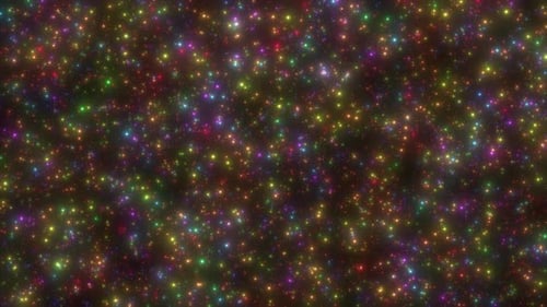 Colorful Sparkling Particles Celebration Background Loop