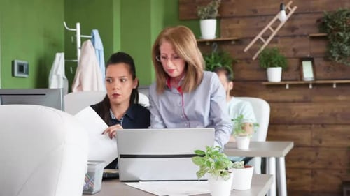 Team Meeting in a Modern Business Office