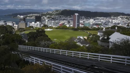 Cityscape of urban buildings in daylight