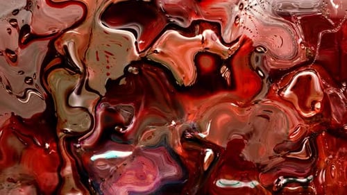 Dynamic Red Liquid Fluid Flowing Abstract Background